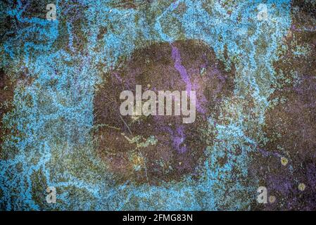 Rust in a blue ocean Stock Photo