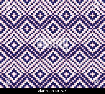 Christmas fair isle pattern background for fashion textiles, knitwear and graphics Stock Vector