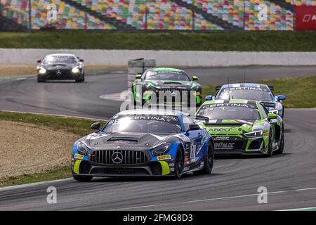 81 DEBARD Eric (FRA), Gachet Simon (FRA), AKKA ASP, Mercedes-AMG GT4, action during the 2nd round of the 2021 Fanatec GT World Challenge Europe Powered by AWS, from May 6 to 9, 2021 on the Circuit de Nevers Magny-Cours, Magny-Cours, France - Photo Paulo Maria / DPPI / LiveMedia Stock Photo