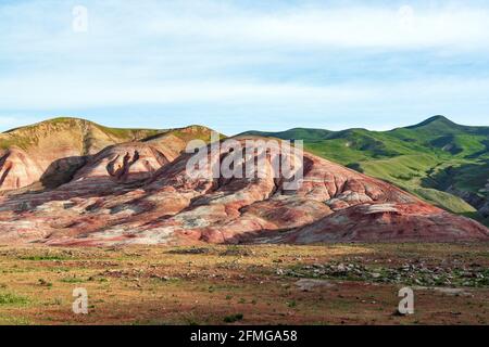 Multi colored natural mountains patterns Stock Photo