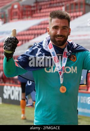 London, UK. 09th May, 2021. during the Sky Bet League 1 behind closed doors match between Charlton Athletic and Hull City at The Valley, London, England on 9 May 2021. Photo by Alan Stanford/PRiME Media Images. Credit: PRiME Media Images/Alamy Live News Stock Photo