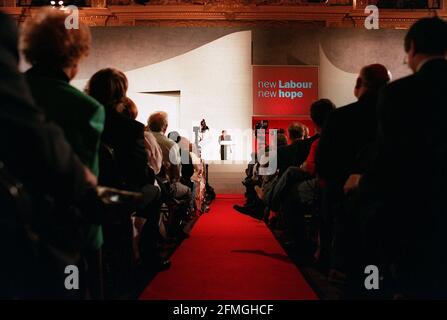 John Prescott MP and Labour Deputy Leader addresses  the Labour Party Conference Blackpool 1996 Dbase Stock Photo