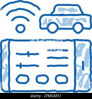 Bus Wi-Fi Signal doodle icon hand drawn illustration Stock Vector Image ...