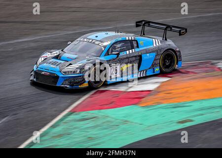 26 Panis Aurelien (fra), Vervisch Frederic (bel), Sainteloc Racing, Audi R8 LMS GT3, action during the 2nd round of the 2021 Fanatec GT World Challenge Europe Powered by AWS, from May 6 to 9, 2021 on the Circuit de Nevers Magny-Cours, Magny-Cours, France - Photo Paulo Maria / DPPI / LiveMedia Stock Photo