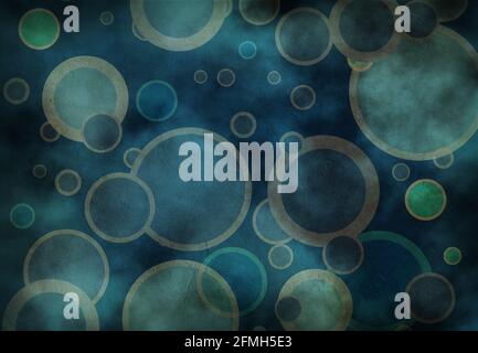 Abstract circles pattern. 3D rendering. Stock Photo