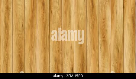 Realistic wood texture background. Wood floor texture. Vector illustration Stock Vector