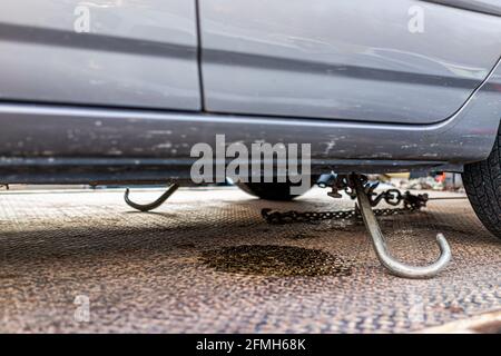 Closeup of the tow hook on the truck Stock Photo - Alamy