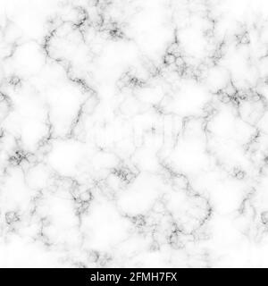 White marble texture pattern background. Realistic marbling effect in white grey colour. illustration Stock Photo