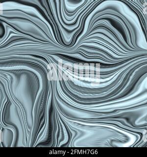 Turquoise blue abstract waves. Water, agate stone texture Blue green Fluid marbling effect. Abstract Agate Background. Illustration Stock Photo