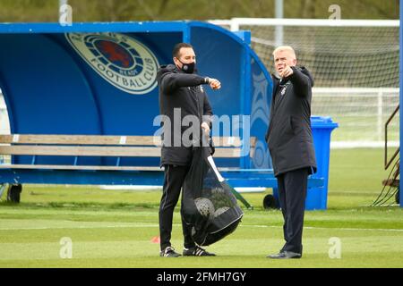 Milngavie, UK. 09th May, 2021. Rangers Women's team manager, Malky Thomson ahead of the Scottish Building Society Scottish Women's Premier League 1 Fixture Rangers FC Vs Glasgow City, Rangers Training Complex, Milngavie, East Dunbartonshire. 09/05/2021 | Credit: Colin Poultney/Alamy Live News Stock Photo