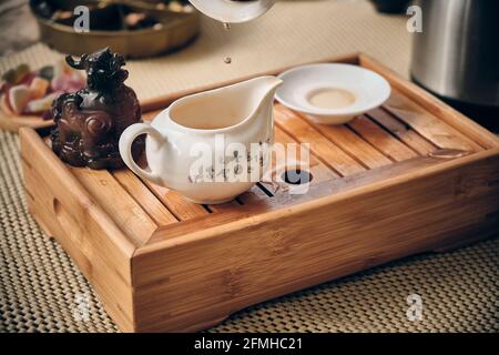 Teaware for traditional chinese tea ceremony Stock Photo