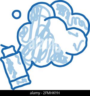 gas cans doodle icon hand drawn illustration Stock Vector