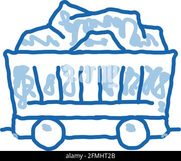 coal cart icon doodle illustration Stock Vector Image & Art - Alamy