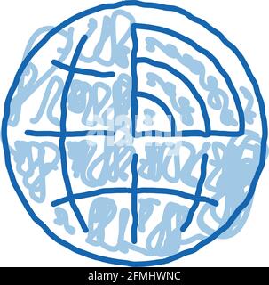 mountain collapse doodle icon hand drawn illustration Stock Vector ...