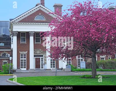 Toronto, Canada - May 9, 2021:  The Faculty of Law of the University of Toronto is housed in a historic mansion built in 1902. Stock Photo