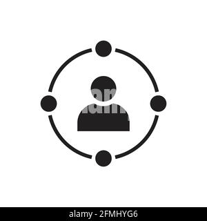 Ambient user experience vector icon for graphic design, logo, web site, social media, mobile app, ui illustration Stock Vector