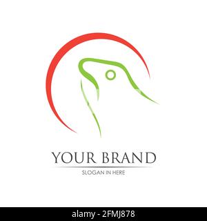 Frog Logo Template vector illustration design Stock Vector