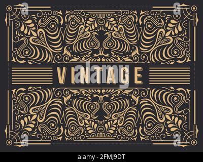 Vintage background ornaments decoration Vector Stock Vector