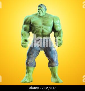 yellow hulk toy