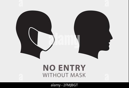 Man silhouette icon. Vector illustration isolated on white. Stock Vector