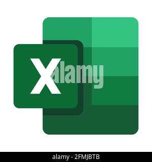 Computer software file icon with initial name. Vector illustration isolated on white background Stock Vector