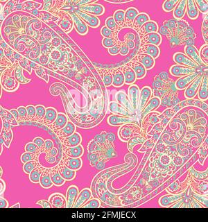 Paisley pattern, great design for any purposes. Seamless background Stock Vector