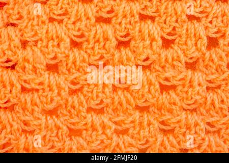 knitted wool fabric Stock Photo