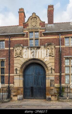 Entrance to the old County Constabulary Building, Northampton, UK Stock Photo