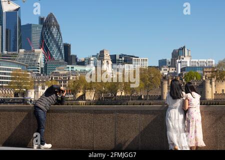 London along the Thames Stock Photo