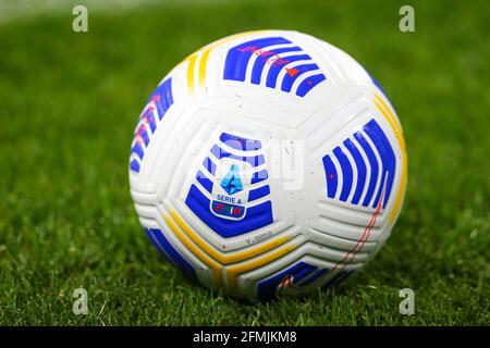 The official ball during the Serie A match between Juventus FC and AC Milan at Allianz Stadium on May 09, 2021 in Turin, Italy. Stock Photo