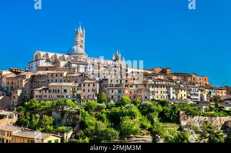 The Cathedral of Siena in Tuscany, Italy Stock Photo