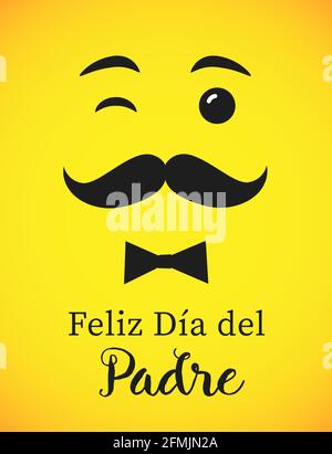 The best Dad in the World, World s best dad Spanish language. Happy fathers day Feliz dia del Padre quotes. Congratulation card, label, badge vector. Stock Vector