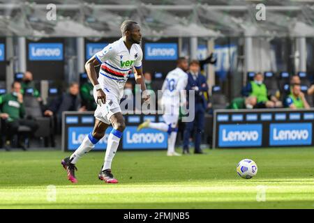 Milano, Italy. 08th, May 2021. Omar Colley of Sampdoria seen in the Serie A match between Inter and Sampdoria at Giuseppe Meazza in Milano. (Photo credit: Gonzales Photo - Tommaso Fimiano). Stock Photo