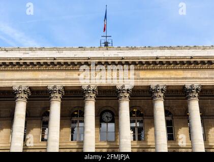 The Bourse, Paris stock exchange in France Stock Photo