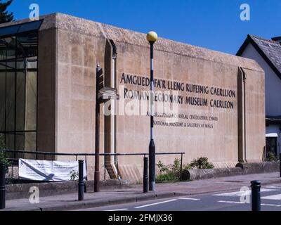 Roman Legionary Museum Caerleon South Wales UK one of three Roman sites along with Baths museum and open-air ruins of  amphitheatre and barracks in to Stock Photo