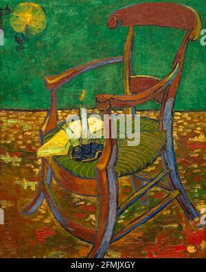 Gauguin's Chair, Vincent van Gogh, 1888, Stock Photo