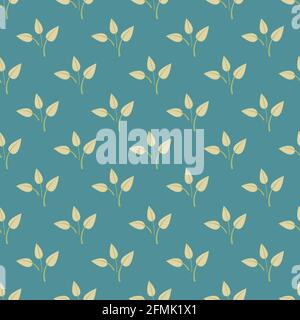 Classic wallpaper vintage leaves pattern background Stock Vector