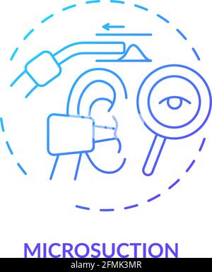 Microsuction concept icon Stock Vector