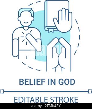 Prayer turquoise concept icon Stock Vector Image & Art - Alamy
