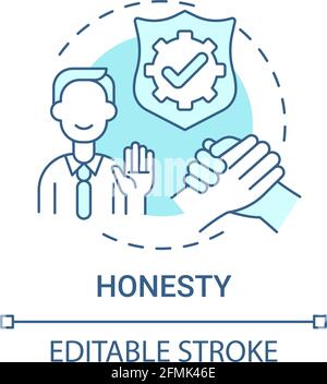 Honesty concept icon Stock Vector