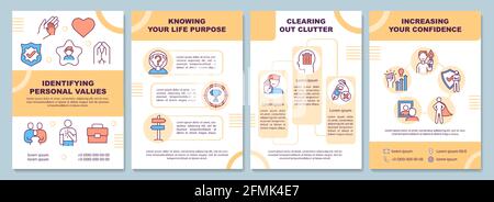 Core values brochure template Stock Vector Image & Art - Alamy