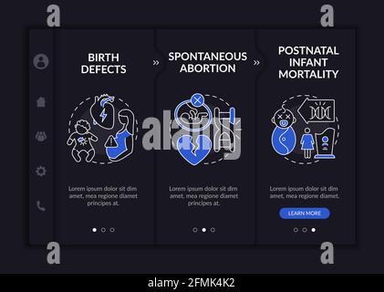 Genetic defects onboarding vector template Stock Vector