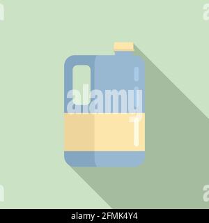 Fertilizer canister icon, flat style Stock Vector