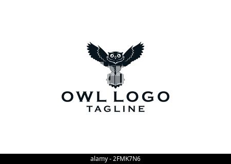 Owl Logo Vector Template Illustration. Stock Vector