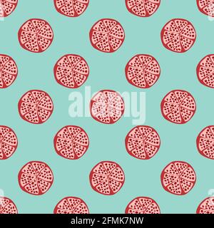 Pomegranate vector seamless pattern for wallpaper, textile , surface, fashion , background,tile, stationary, home decor, furnishing etc. Stock Vector
