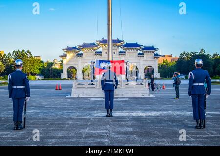 Taipei,Taiwan 8/3/2019 Taipei Liberty Square The Air Force Honor Guards ...
