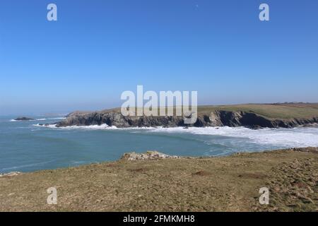 Polly Joke cove and beach, Cornwall UK Stock Photo