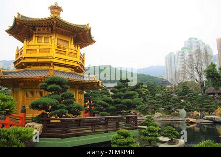 Beautiful Nann Linn Gardens, New Kowloon, Hong Kong, China, Asia Stock Photo