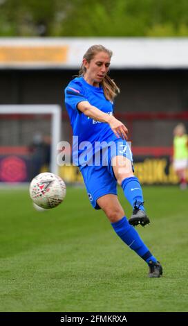 Crawley, UK. 09th May, 2021. Aileen Whelen of Brighton and Hove Albion warms up before the FA Women's Super League match between Brighton & Hove Albion Women and Bristol City Women at The People's Pension Stadium on May 9th 2021 in Crawley, United Kingdom. (Photo by Jeff Mood/phcimages.com) Credit: PHC Images/Alamy Live News Stock Photo
