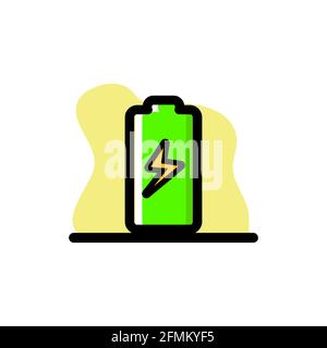Battery Charging Illustration Design Icon Design eps10 Stock Vector